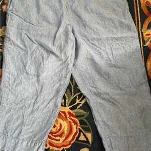 J. Jill Sky Blue Linen Trousers